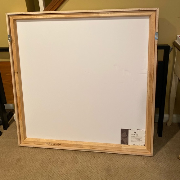 Minimalist Faces artwork 40x40 wood frame - Picture 2 of 3